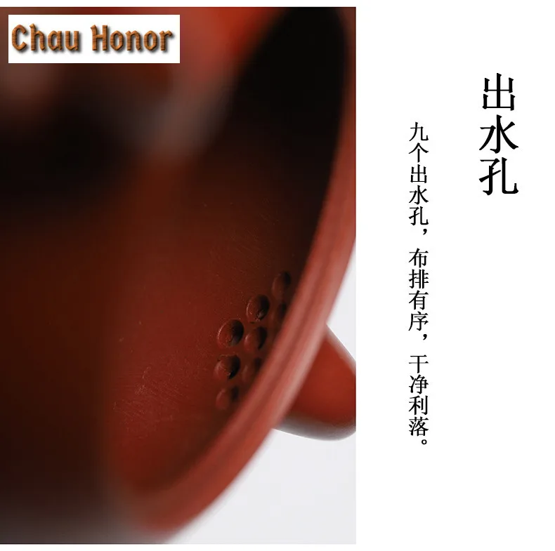 170ml Elegant Yixing Purple Clay Teapots Handmade Pot Raw Ore Dahongpao Mud Tea Maker Kettle With Infuser Chinese Zisha Tea Set