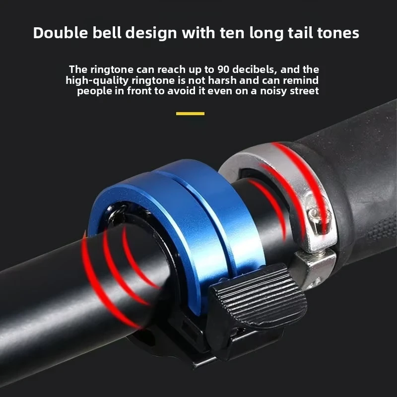 Bicycle Bell 1pc Invisible Handlebar Mounted Bicycle Bell Horn Compact Safety Alert for Mountain Road Bikes, Stylish Functional