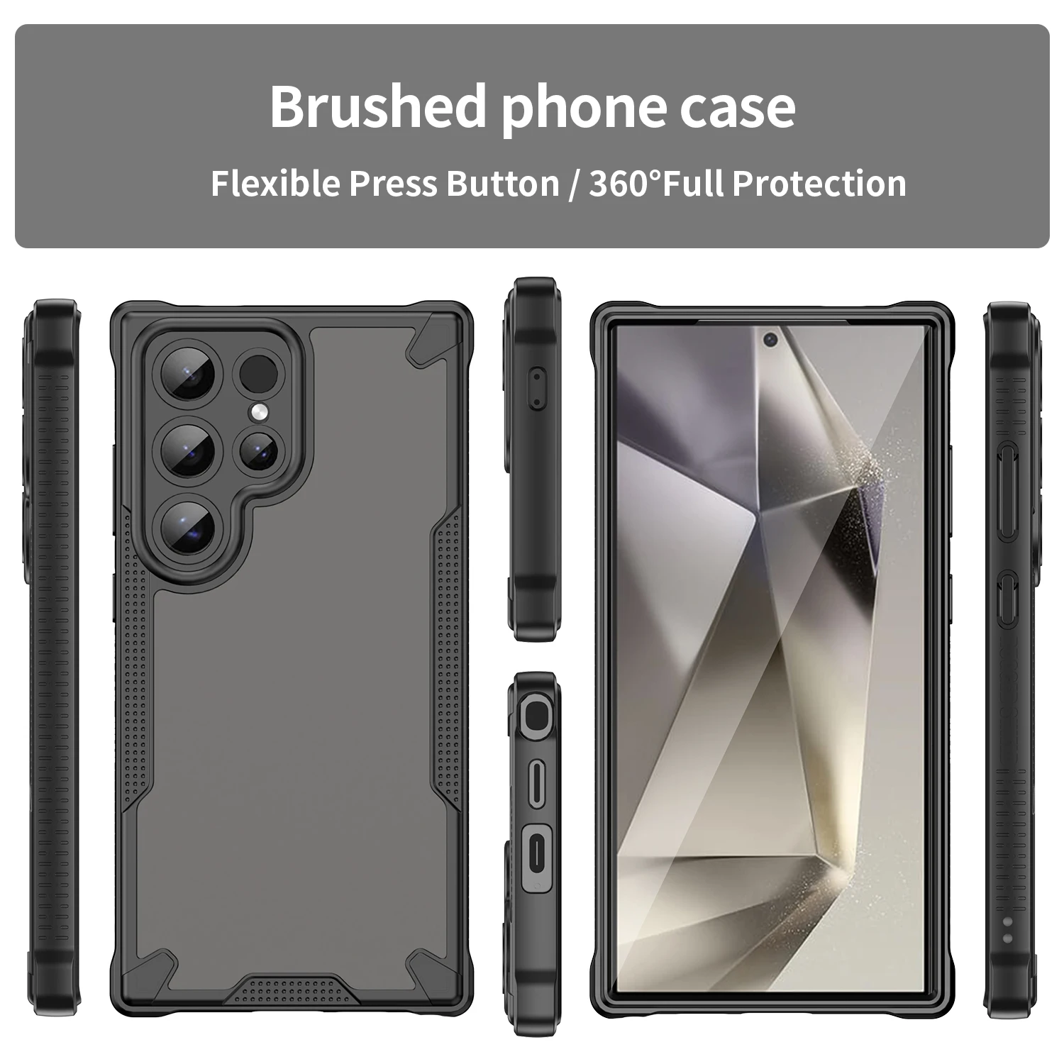 Frosted Shockproof Case for Samsung Galaxy Smartphones