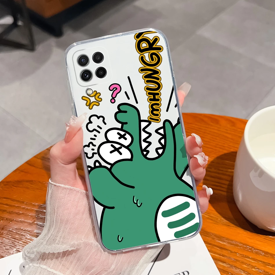 Cute Dinosaur Soft Slim Silicone Transparent Shockproof Phone Case