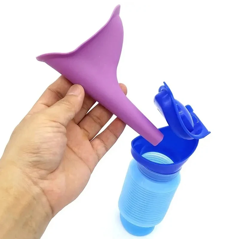 750ml urinal car urinal outdoor standing urine emergency travel portable reusable shrink camping toilet urine leakage
