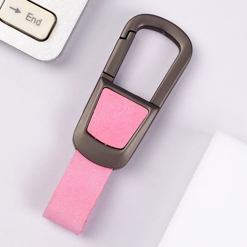 Luxury Leather Keychain - Classic Key Ring Holder & Bag Charm Gift Accessory