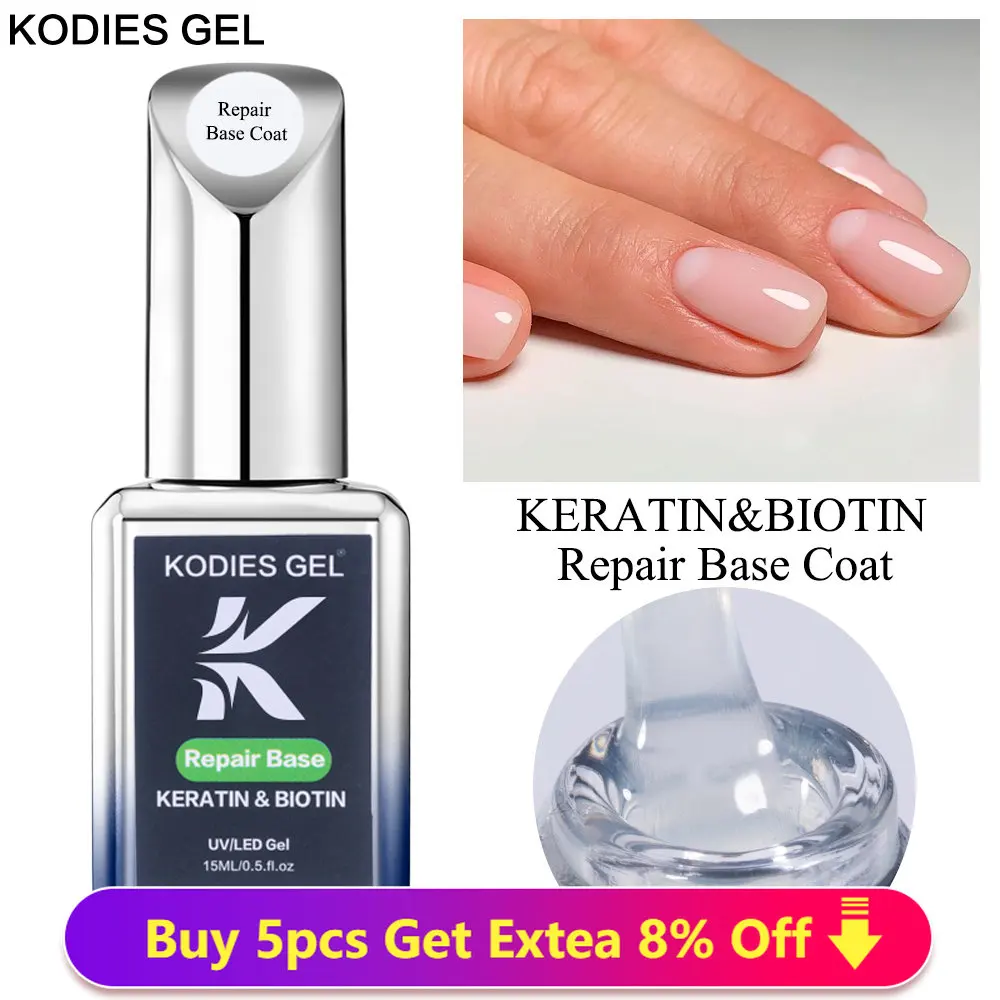 KODIESGEL2023NEWRepairBaseCoatGelNailPolishUVLED15ML