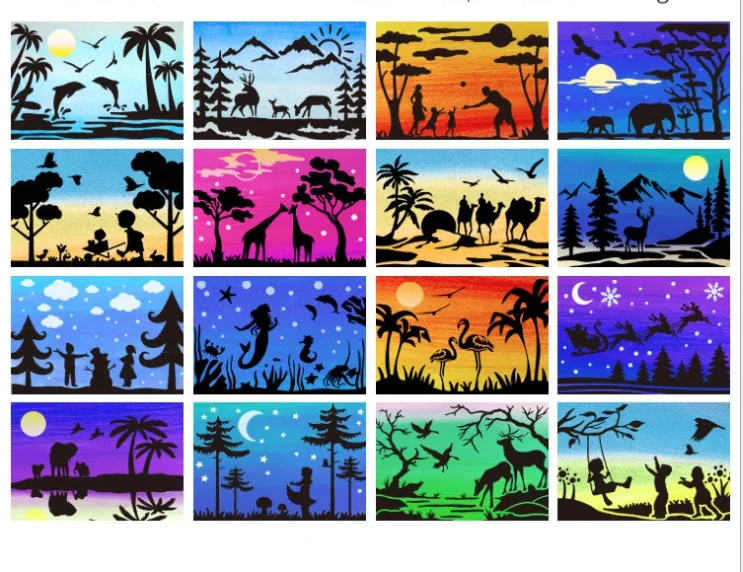 

16 шт. цветок Мандала DIY трафареты Настенная картина фотография искусственная карта шаблон A4 29*21 см