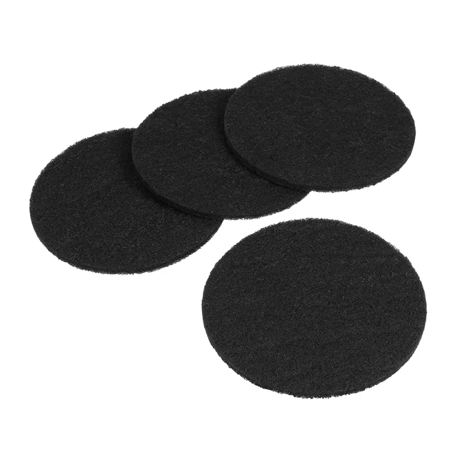 4Pcs Round Carbon Replacement Filters for Cat Litter Boxes 6.25inch Diameter 10mm Thickness Odor Absorbing Pads for Dome and 5