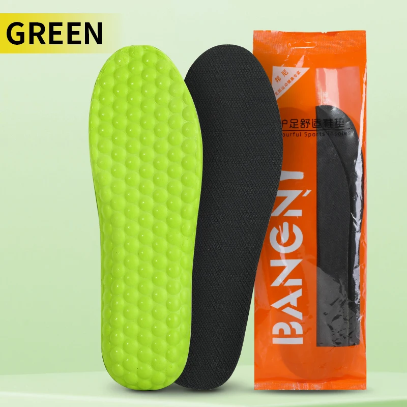 Foot Master Memory Foam 3 Pairs Sweat-Absorbant Light Weight Breathable Ease Pressure Soft Comfort Insole Solid Color Unisex