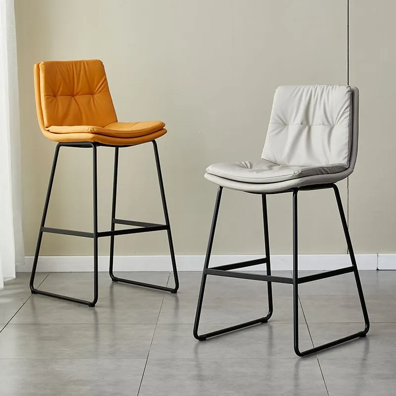 Nordic Luxury Bar Chairs Household High Stools Modern And Minimalist Bar Chairs Backrest Internet Famous Front Desk Chair