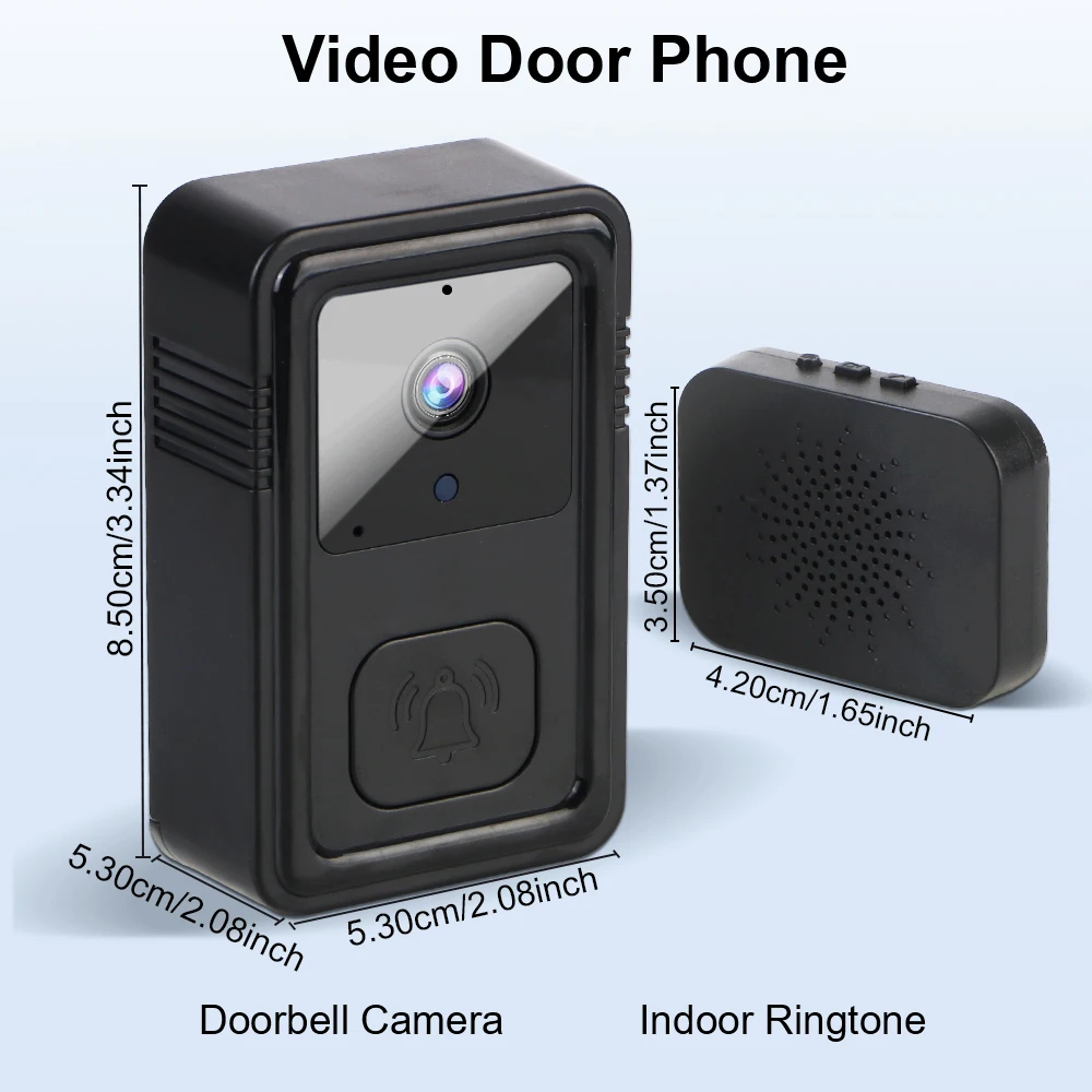 Camera Wireless HD Door Bell For Home Two Way Secure Night Vision Video Doorbell Intercom Voice Change WIFI Smart Home Security