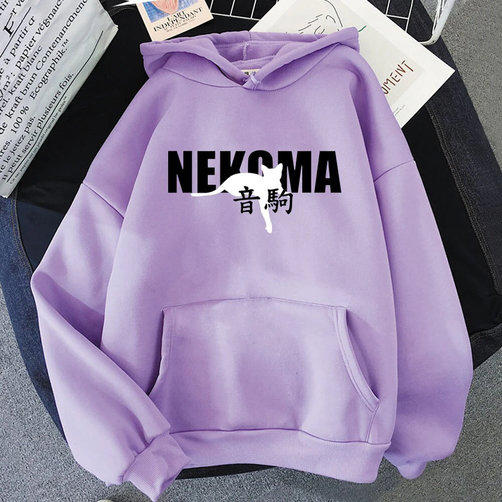 Hot Sale Japanese Anime Haikyuu NEKOMA Hoodies Men Women's
