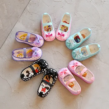Kids'Casual Shoes Sneakers Canvas Cartoon Pineapple Spring Shoes For Girls Anti-slip ​Soft Bottom ​Slip-on Pink White Shoes Size