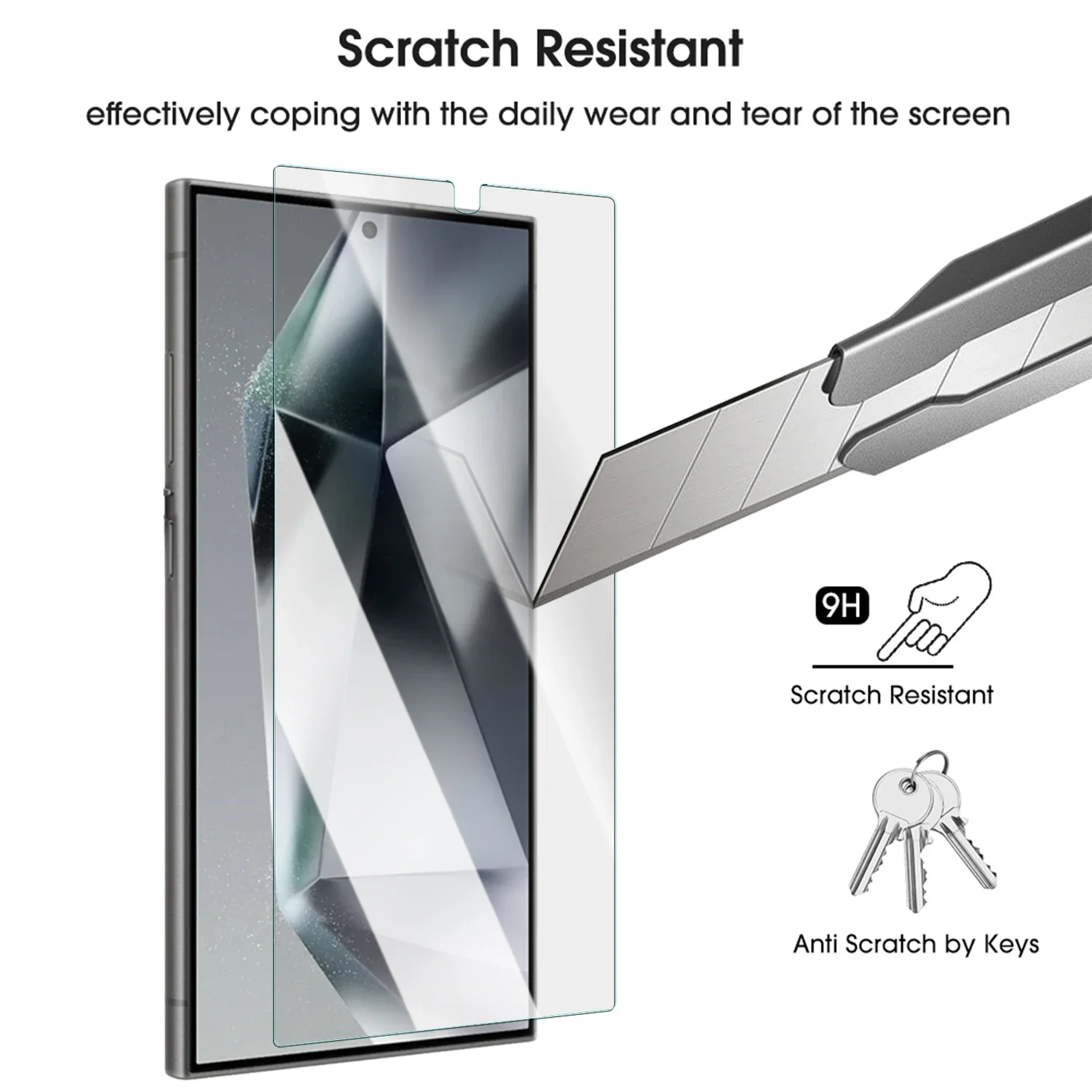 3Pack Tempered Glass For Samsung Galaxy S25 S24 S23 Ultra-Thin Screen Protector S24 Plus S25 Plus Ultra Protective Glass Cover