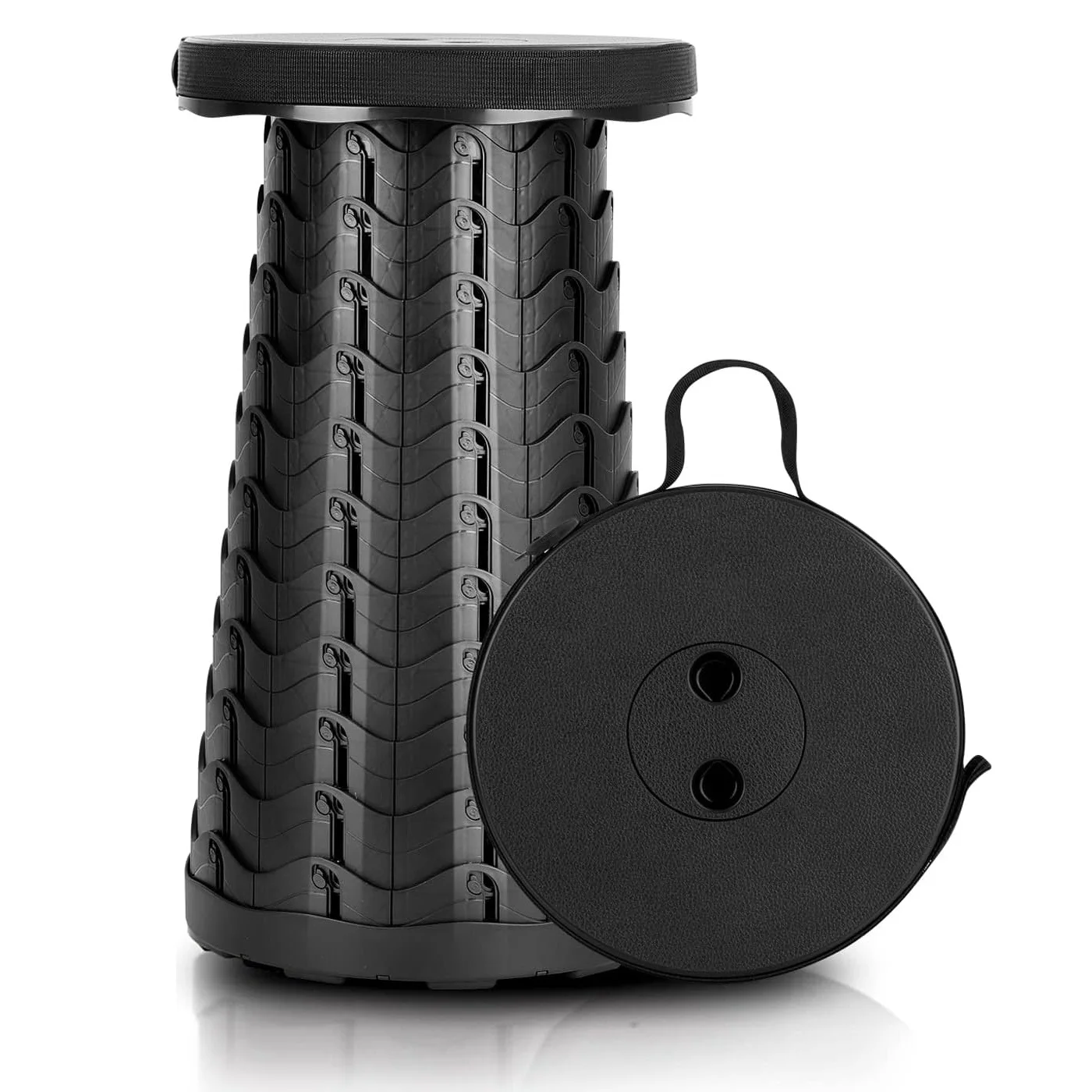 Retractable Folding Stool Portable Collapsible Telescoping Camping Stool for Adults for Outdoor Fishing Hiking Gardening BBQ folding stool