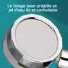 EHEH High Pressure Shower Heads 360 Degrees Rotating  Handheld Turbo Fan Shower Turbocharged Propeller Shower 4