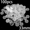 100Pcs 33mm Transparency Round Plastic Coin Holders Capsules Container Storage Case Box Coins Collection High Quality Durable 1