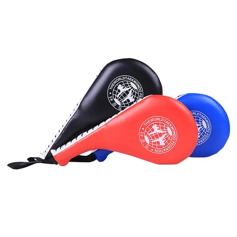 Taekwondo Target Adult Kids PU Rebound Sponge Double Kick Pad Target Trainig Thai Boxing Accessories Foot Kickboxing