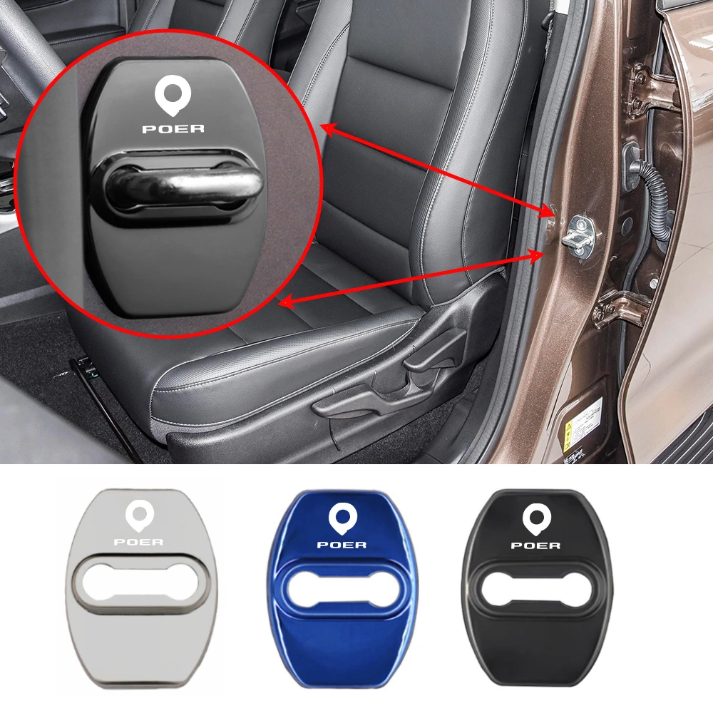 Car Door Lock Cover Auto Emblems Case For Great Wall Gwm Poer P11 P12