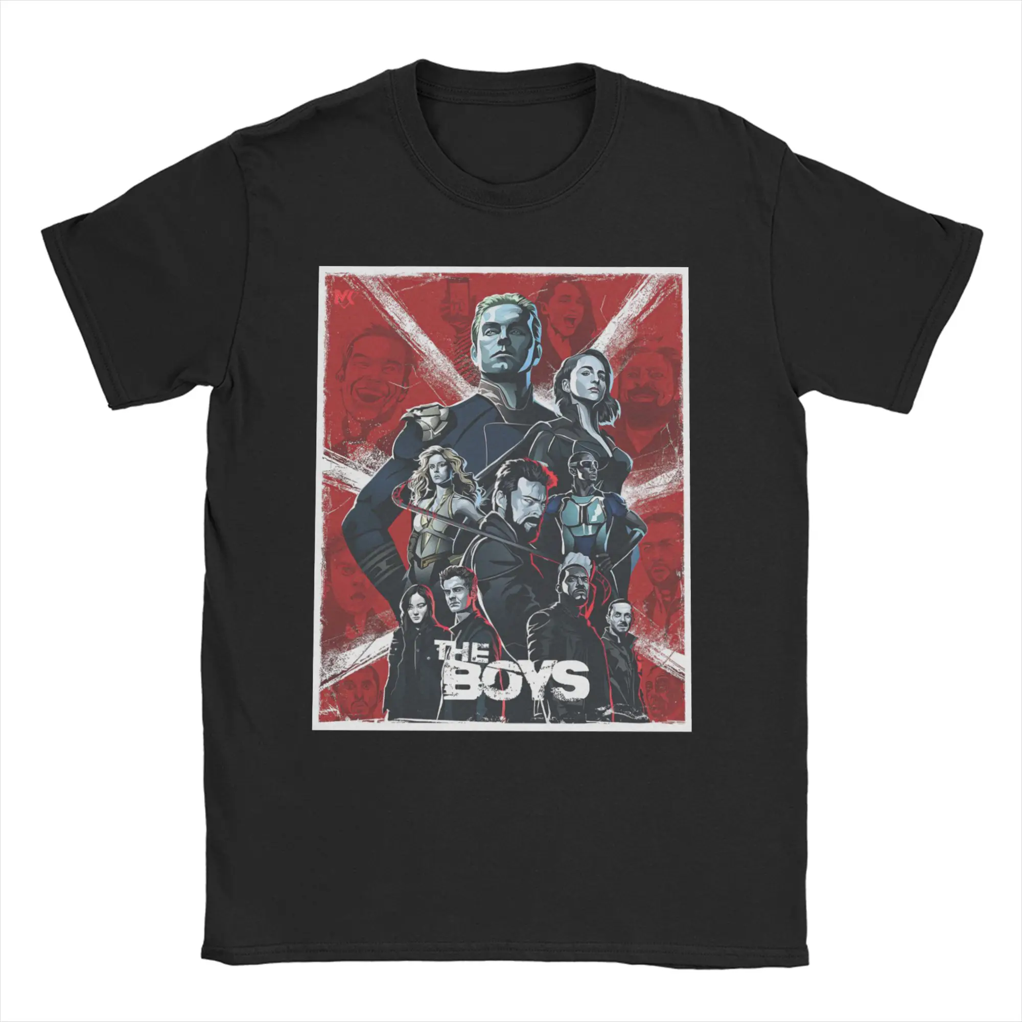 Homelander Laser Eyes Graphic Cotton Crewneck Tee - Unisex Short Sleeve Top