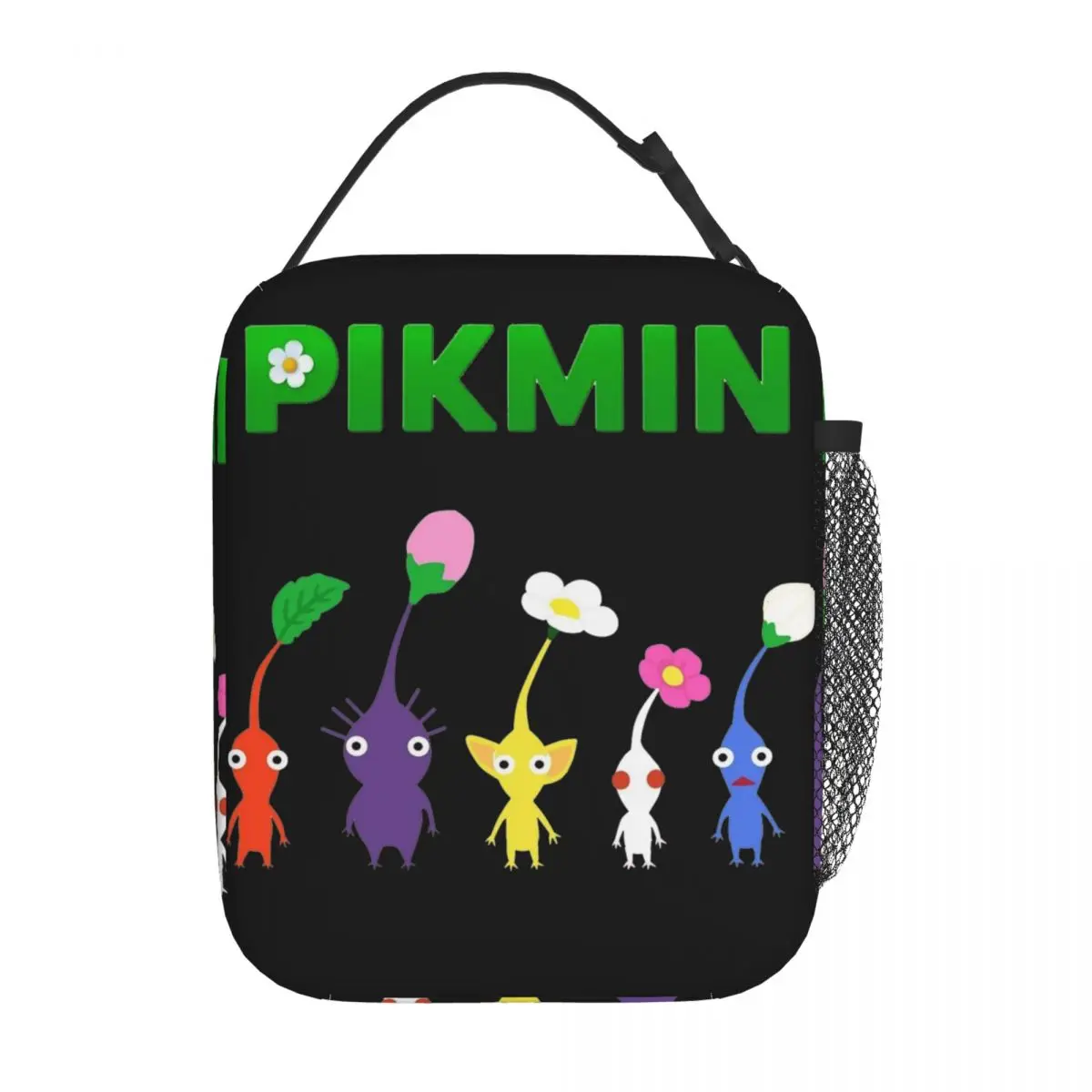 Pikmin Green Product Insulated Lunch Bag For School Office Novelty Food Box Portable Cooler Thermal Bento Box