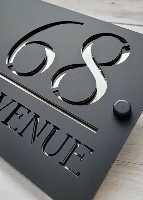 Targa Con Numero Civico In Acrilico Personalizzato Personalizzato Di - Foto 4