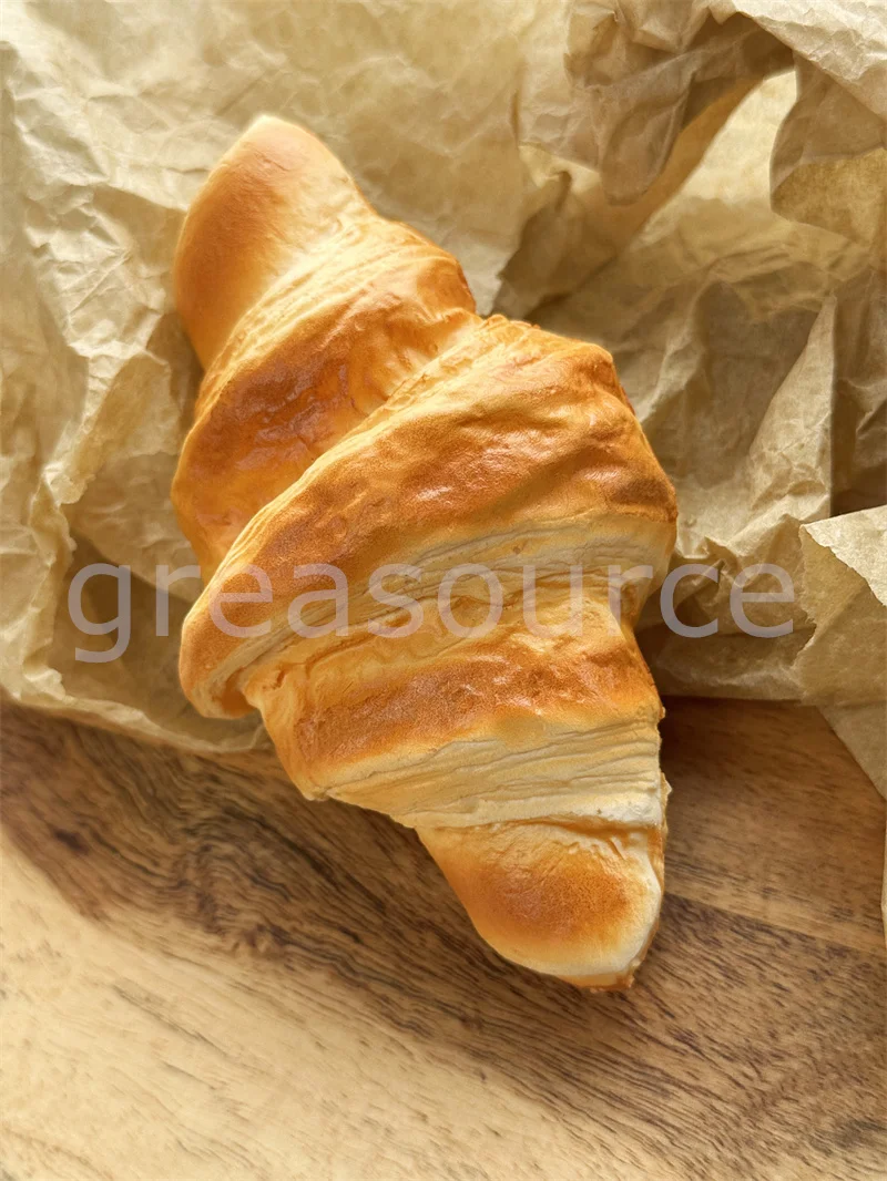 Weiches Mini-Baguette-Modell, realistisches süßes Geschenk, Küche, Begleiter, Spielzeug, köstliche goldene Waffel-Eisbeutel, klein, 12,7 cm, 4-teiliges Kit zum Spielen – Detail 7