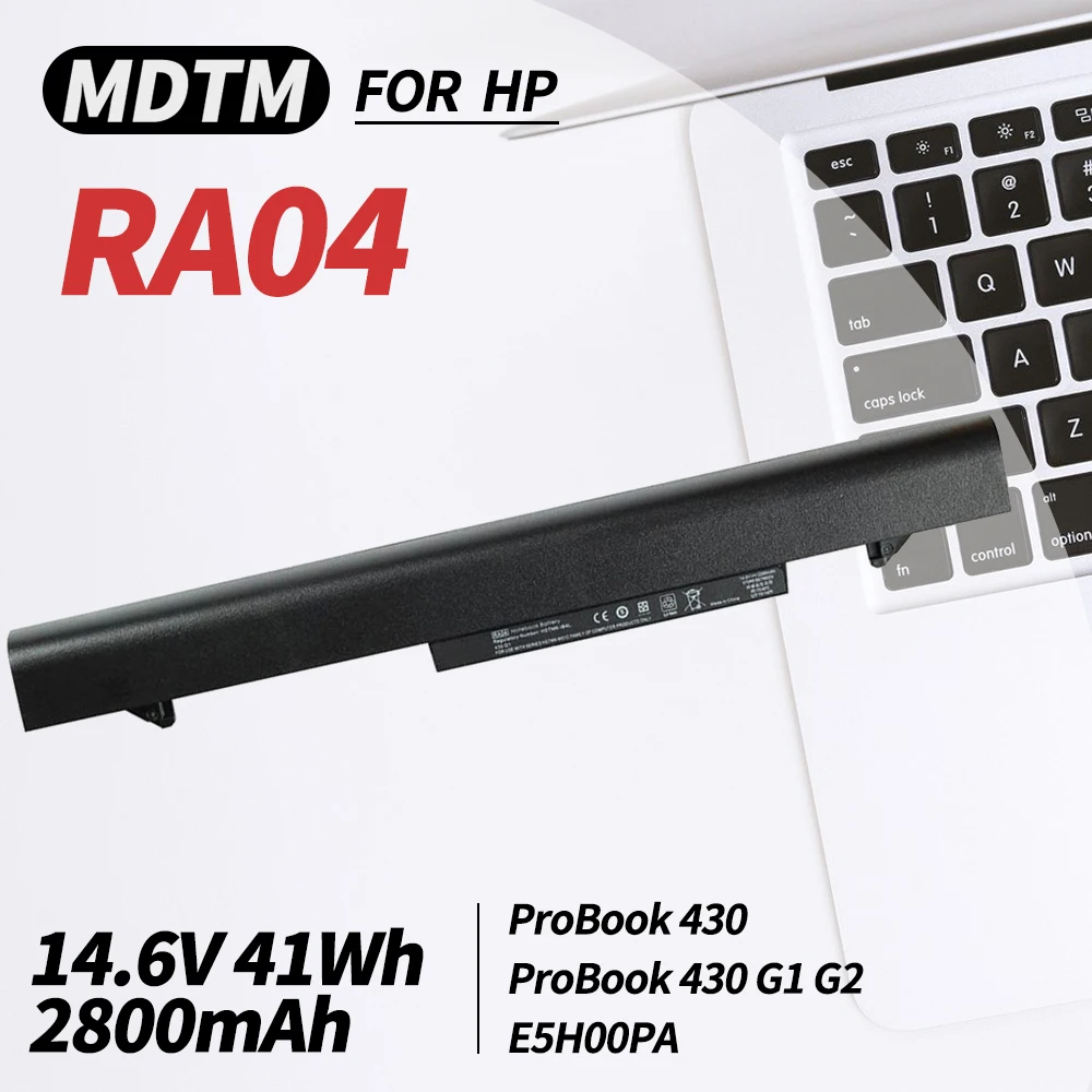 

Аккумулятор RA04 708459-001 для HP ProBook 430 G1 G2 Series 707618/745416-121 745662-001 768549-001