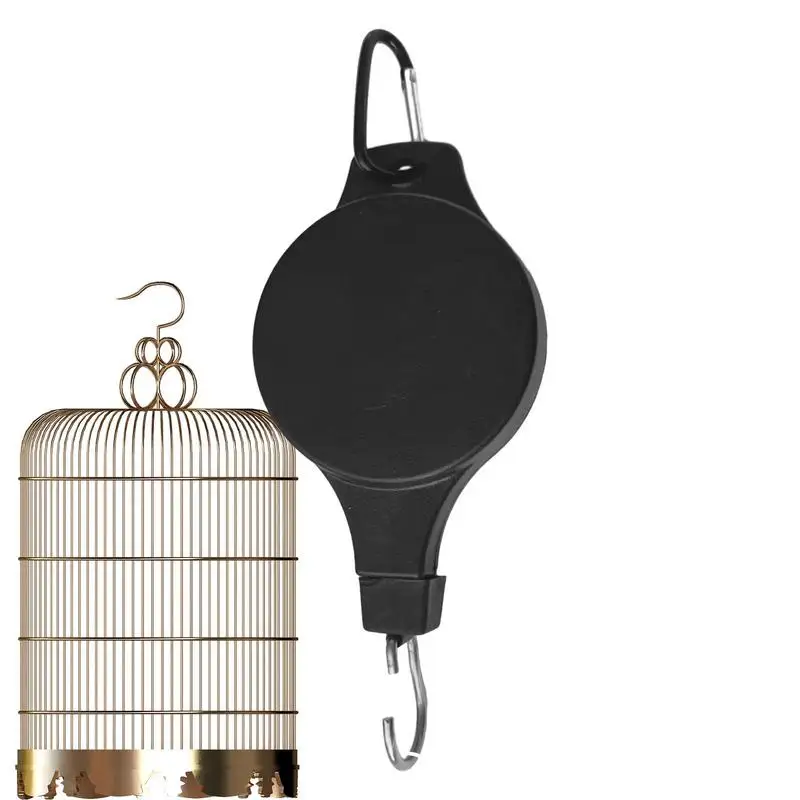Plant Hanger Retractable Hanging Baskets Pulley Adjustable Potted Plants Hanger Telescopic Flowerpot Hook for Garden Hanging Plant plant hanger