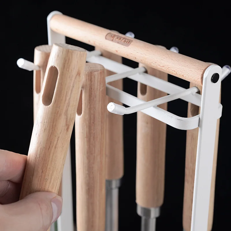 Nordic Style Spatula and Spoon Hanging Rack Kitchen Utensil Rack Six Hook Spatula and Spoon 3