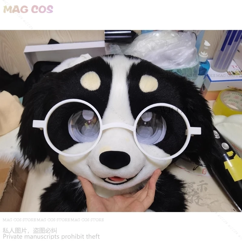 Animal Glasses Fursuit Accessories Kigurumi Mask Furry Only Glasses Props Base Kig Halloween Kemono Fox Cat Dog Rabbit