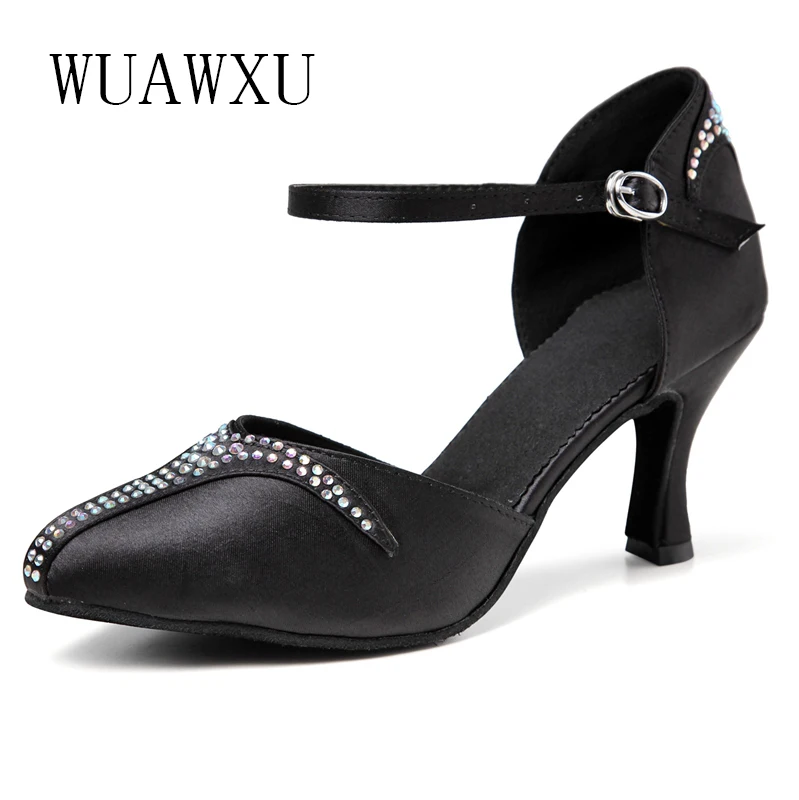 NATASHA Dance Shoes Soft soled Black Latin Dance Shoes Professional Latin Dance Shoes Modern Dance Shoes Women's Hot Selling Dan