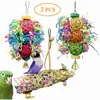 3Pcs/lot Bird Parrot Toy Set Colorful Shredder Foraging Assorted Hanging Cage Bird Chewing Rack Toys Pet Parrot Molar Bite Toy 1