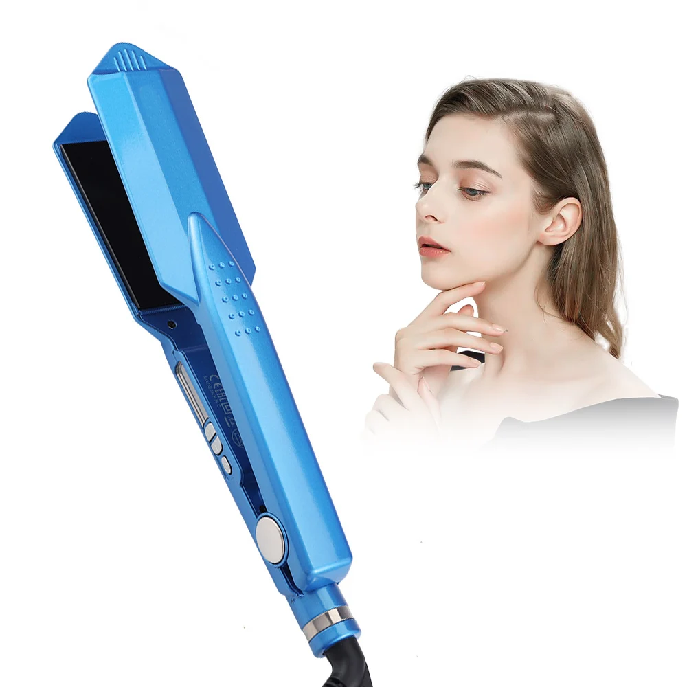 Professional Hair Straightener Ceramic Flat Iron Fast Heating 470F Hair Straightening Styler Wide Plate Hair Iron Straightener 2