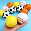 Mini Soft Football Basketball Baseball Tennis Rugby Toys Foam Rubber Squeeze Balls Anti Stress Toy Balls Soccer Hand Exercise 4