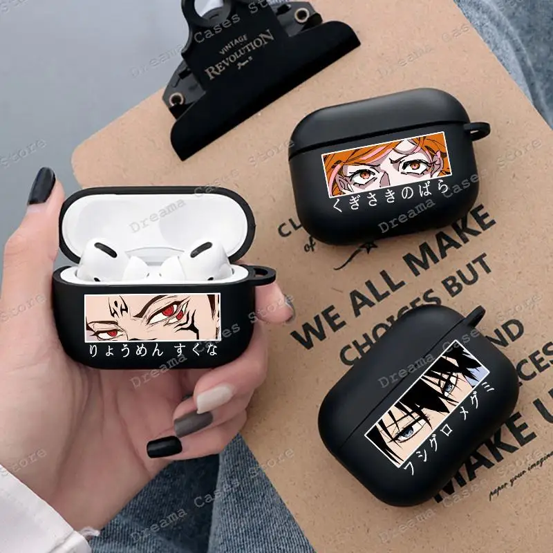 

Fushiguro Megumi Gojo Satoru Ryomen Sukuna Jujutsu Kaisen Earphone Case for Apple Airpods 1 2 3 Pro Anime AirPods Case