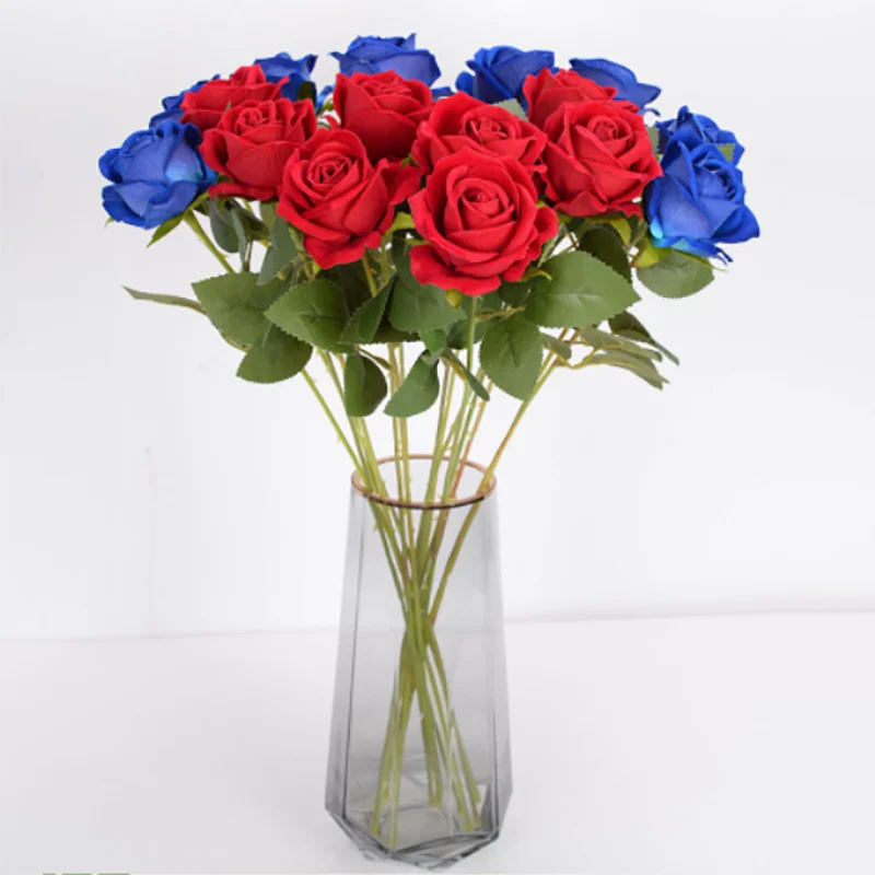 

Beautiful White Silk Roses Bouquet, Artificial Flowers, Fake Flowers, Wedding, Home, Table Decor, Arrange, 5 Pcs, 10Pcs