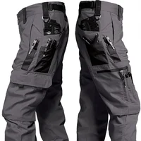 Wear Resistant Work Pant Man Multi-pocket Straight Cargo Trousers Outdoor Jogging Tactical Pants Spring Autumn Casual Trousers 1