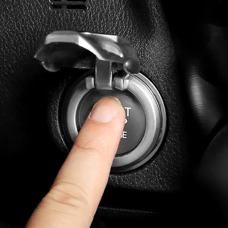 Auto interieur decoratie startknop afdekking