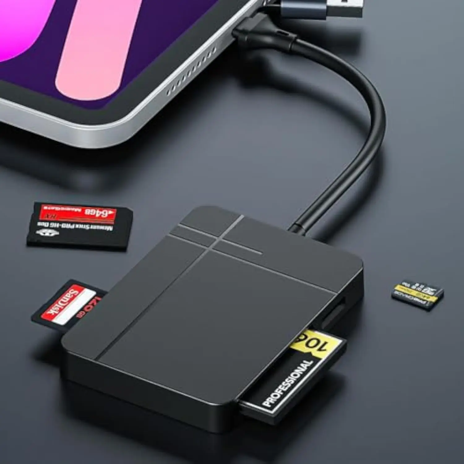 8 En 1 Lecteur Carte SD USB Pour SD/TF/CF/XD/S/icro SD, Adaptateur