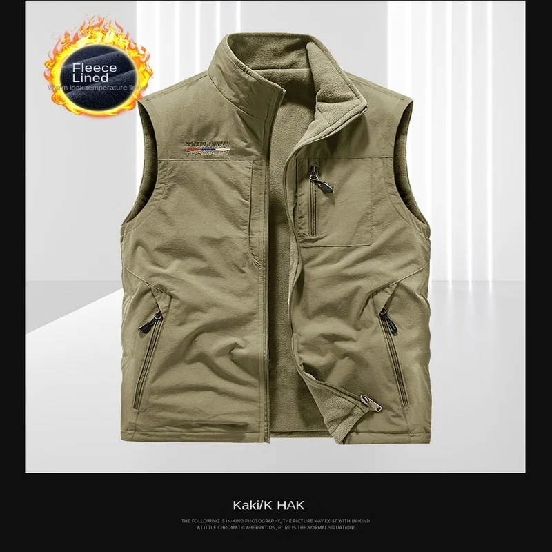 Autumn Men's Vests Camping Vest Tactical Military Clothing Free Shipping Winter Sleeveless Embroidered Hunting Multi-pocket MAN