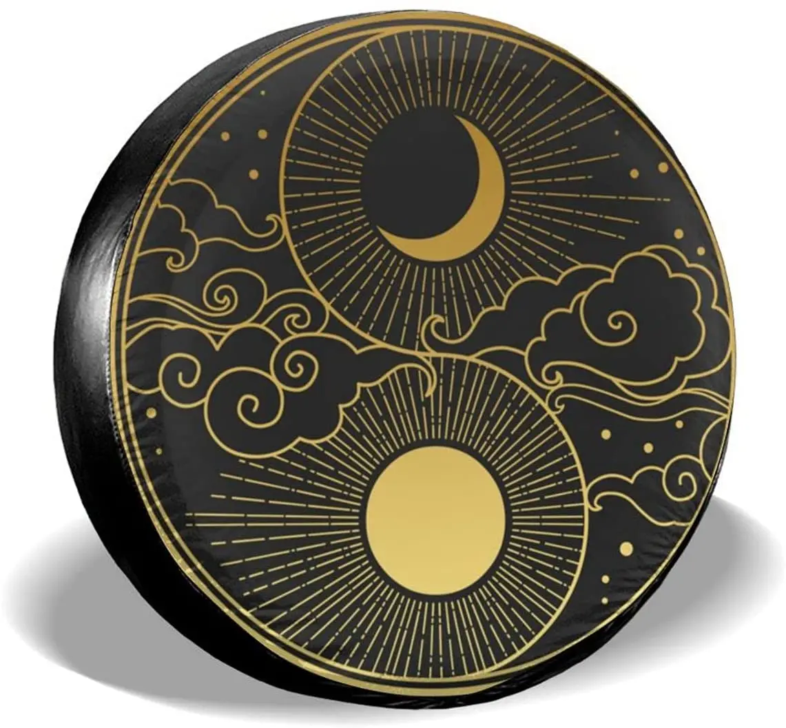 

Hitamus Солнце Луна Облака Звезды запасная крышка шины для Wrangler RV SUV Кемпер трейлер для путешествий