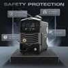 5 in 1 Dual Voltage Multifunctional Aluminum Welding Machine 200A Stick/Lift TIG/MIG/Flux MIG/Spool Gun Smart LCD Panel Synergic 5