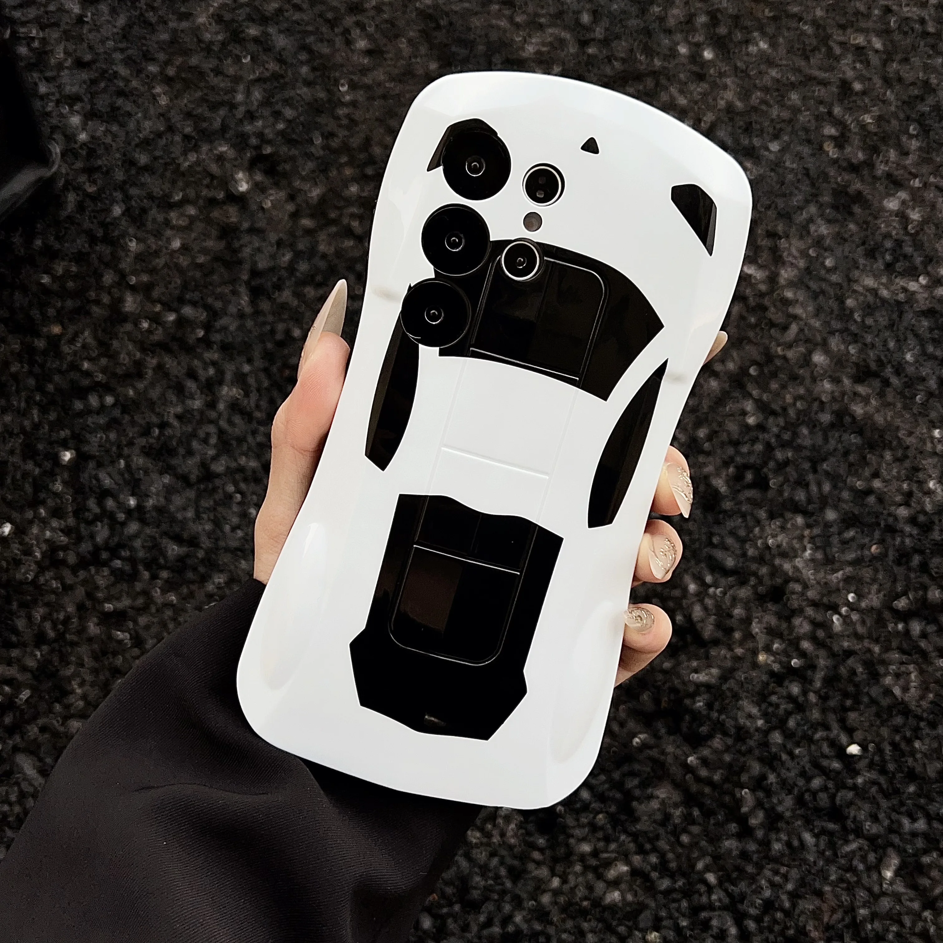 Luxury 3D Sport Car Phone Case - Stylish Supercar Design Cover