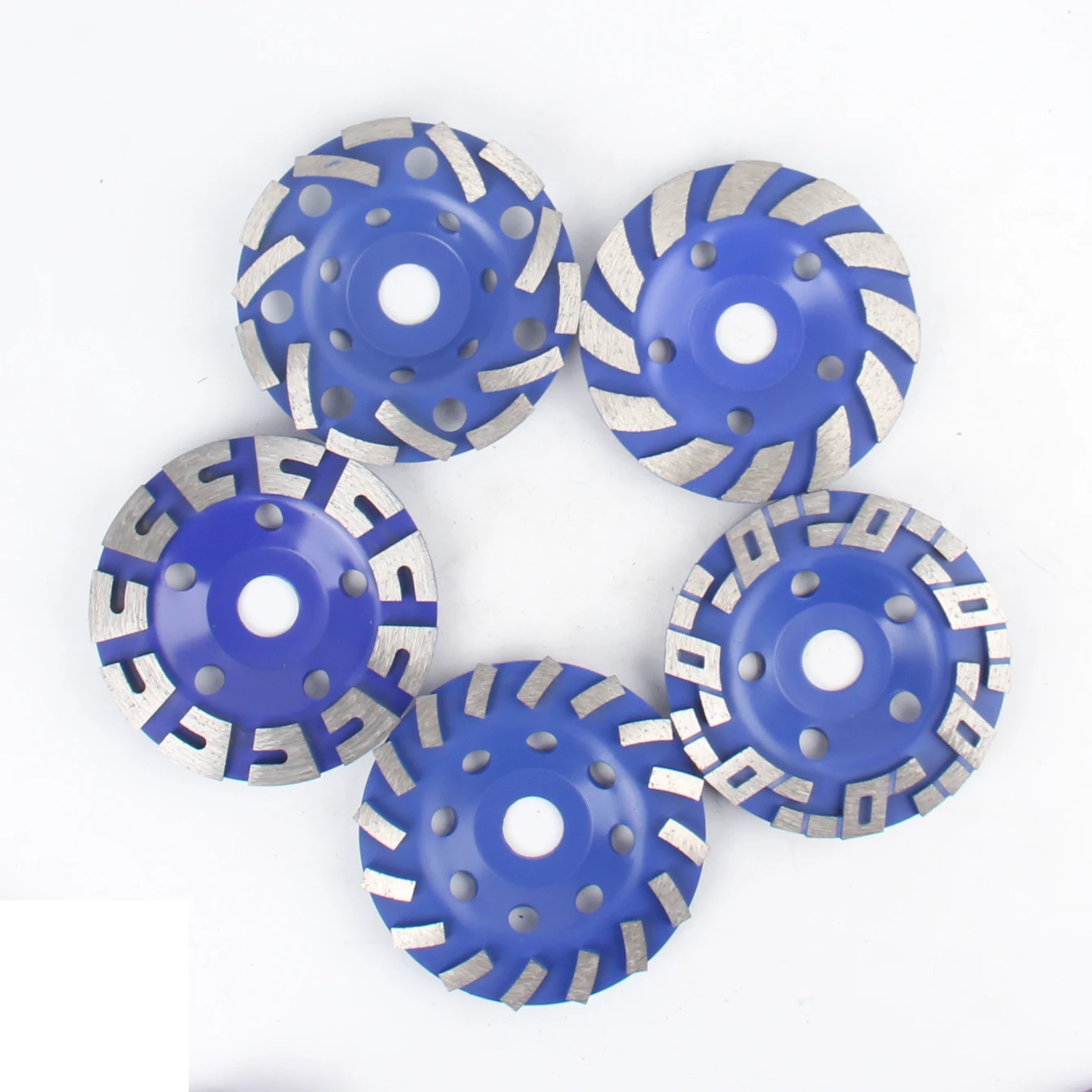 1Pc 5 inch Diamond Turbo Grinding Cup Wheel for Grinding Polishing Cleaning Surface Granite Concrete Stone Cement