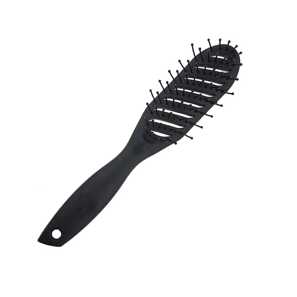 

1Pc Creative Curved Shaped Massage Comb Delicate Plastic Hairdressing Styling Comb for Women Ladies Girls (Black)