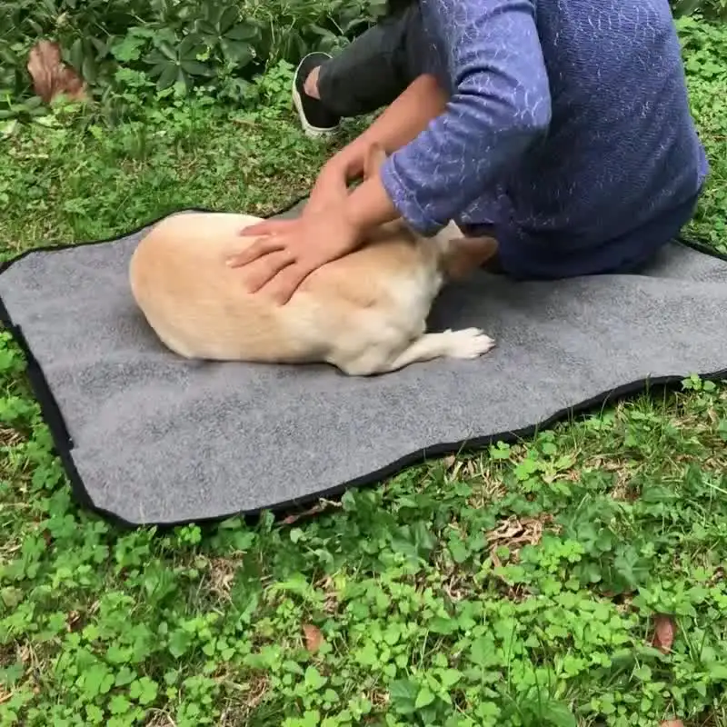 Портативный коврик для собак складной водонепроницаемый противоскользящий