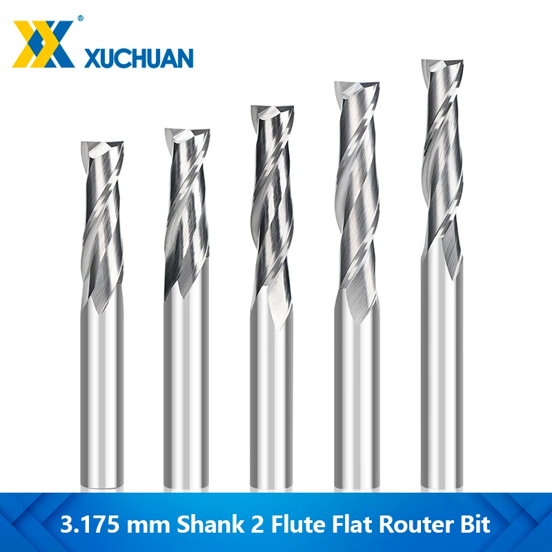 

Фреза твердосплавная с 2 канавками и хвостовиком 3,175 мм