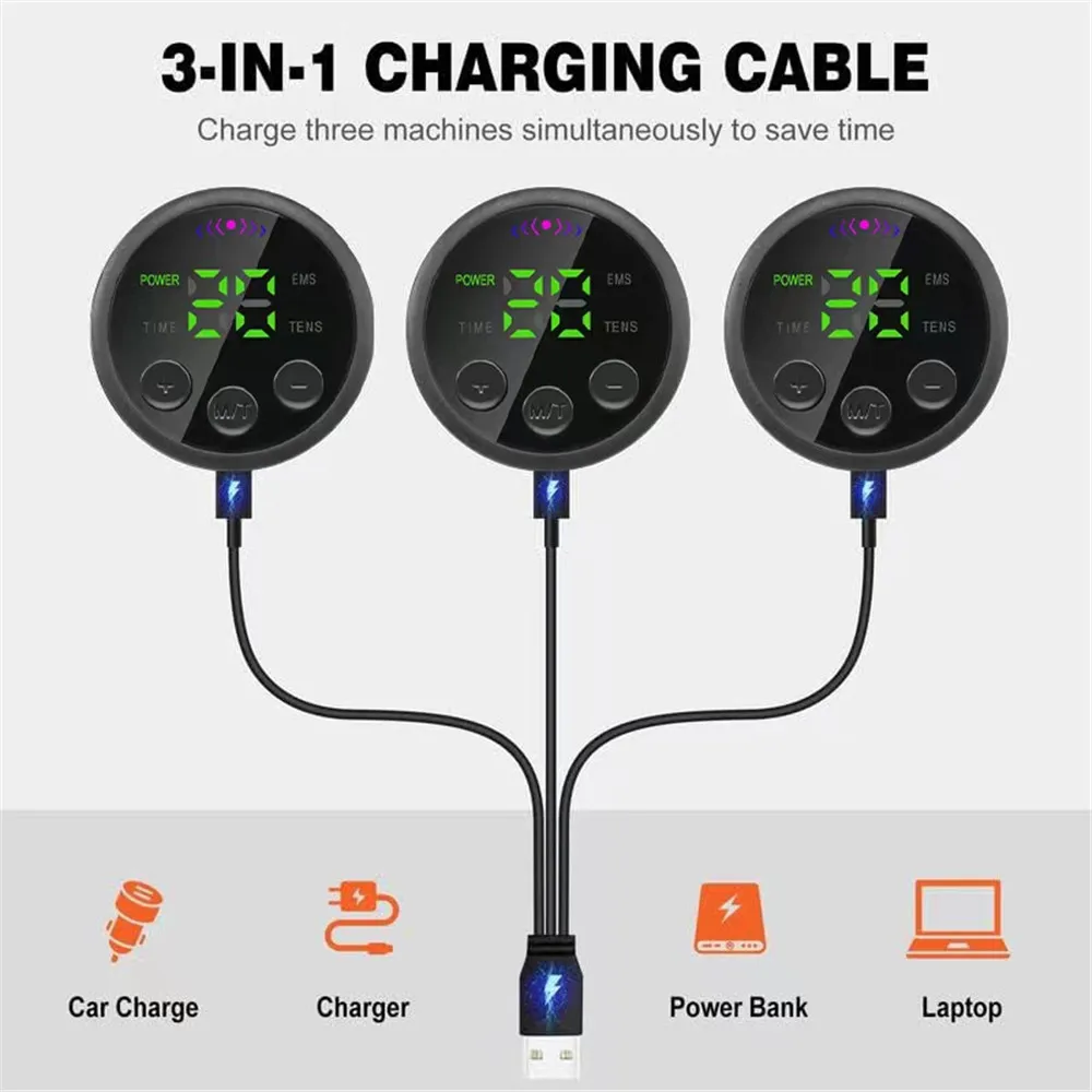 ABS Muscle Stimulator Toner Abdominal Trainer Belt Body Ab Slimming Machine Abdomen Arm Leg Fat Burn Fitness Workout Equipment - Image 5