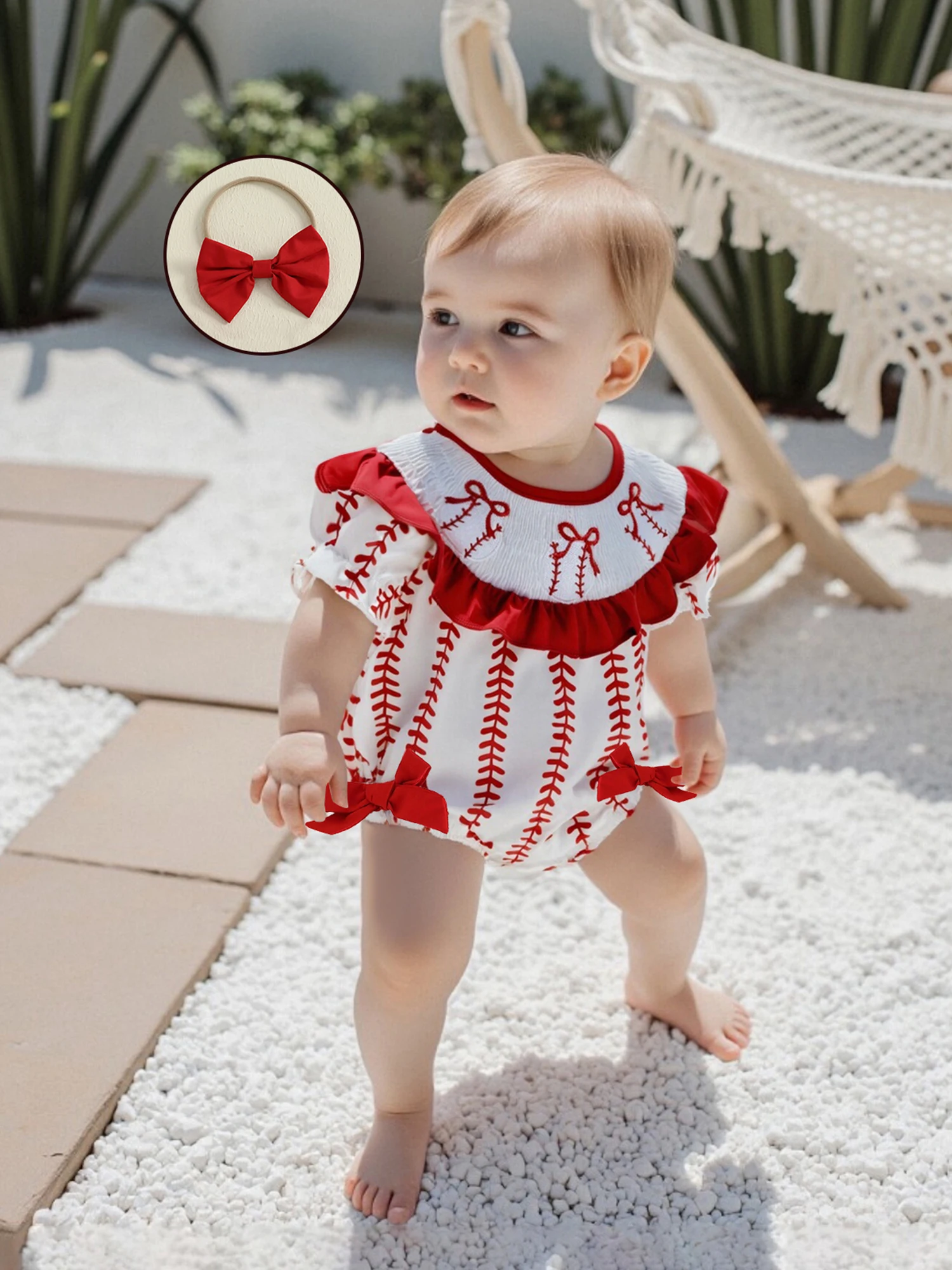 Baseball Cutie Ruffles & Bows Bubble 2