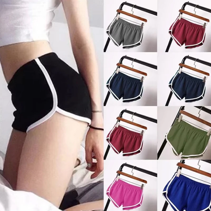 Sports Shorts Women Sunmmer Casual Loose Straight Pants Wearing High-Waisted Thin Anti-Walking Three-Point Yoga Hot Pants 4