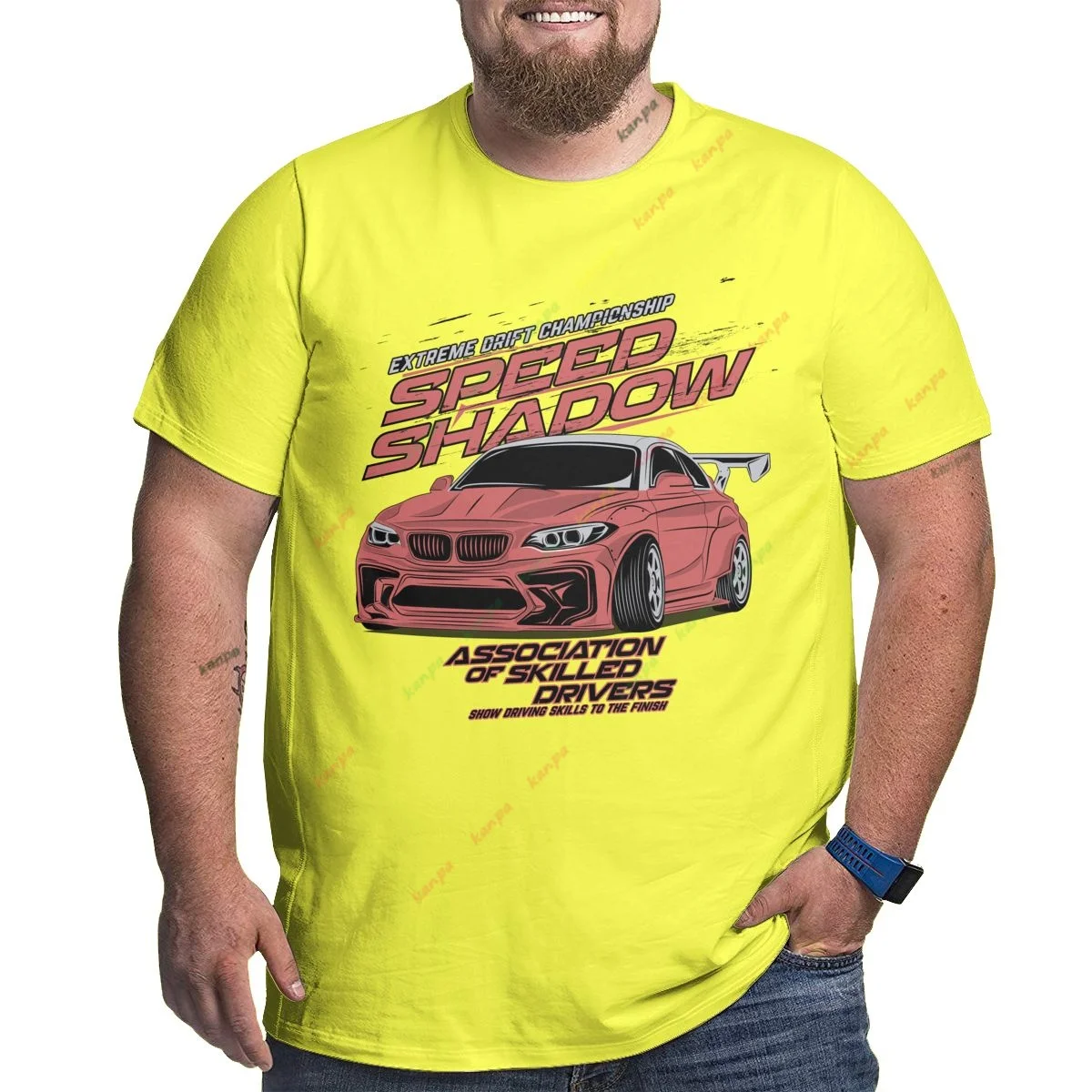 

Футболка мужская с принтом суперкар, модная рубашка с коротким рукавом, топ очень большого размера 6XL, одежда на лето