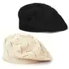 Travel Spring/Summer/Autumn Women Knit Beret Hat Plain Color Hollow French Artist Beanie Headband Thin Acrylic Berets Outdoor 5